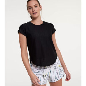 Calia Renew Tee black size LARGE NWT MSRP $44